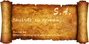 Skultéty Aranka névjegykártya